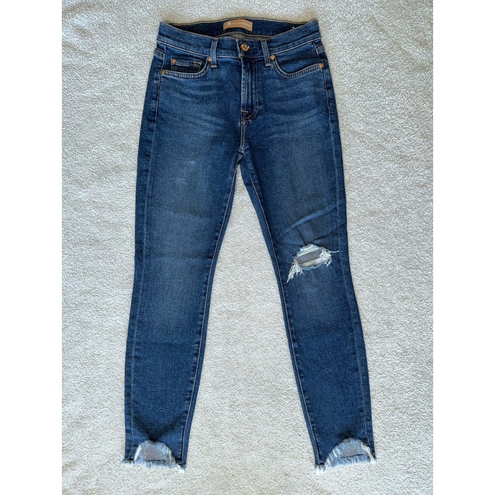 Women's Jean LOT OF 5 American Eagle, RSQ, 7 For All Man Kind, & Denim Size 4/27 - Picture 3 of 16